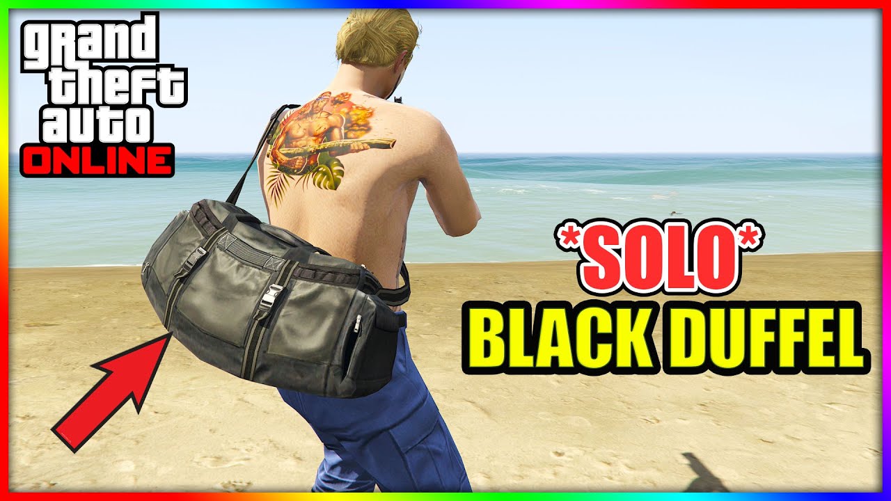 *SOLO* HOW TO GET BLACK DUFFEL BAG GLITCH! *EASY* IN GTA 5 ONLINE 1.66