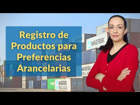 Registro de Productos Elegibles para preferencias y