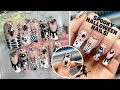 WITCH AND SPIDER MIX HALLOWEEN NAIL ART DESIGN| MAKING PRESS ON NAILS AT HOME| MADAM GLAM