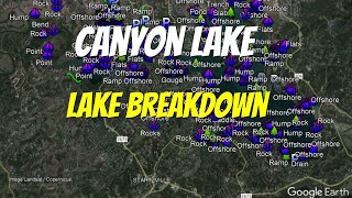 Canyon Lake - TX - Full Lake Breakdown - Find the Bass Fast!!!