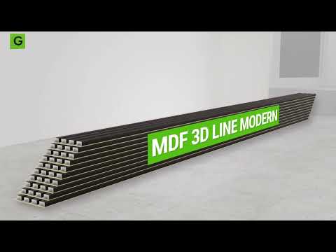 Монтаж панелей МДФ 3D LINE MODERN