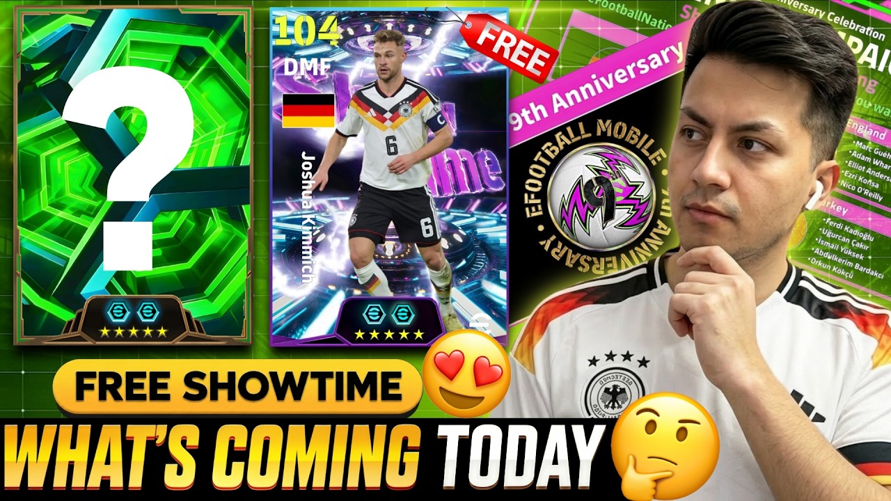 🚨9th Anniversary of eFootball🤑 Free Showtime + New Epics + What's Coming🤔 LIVE