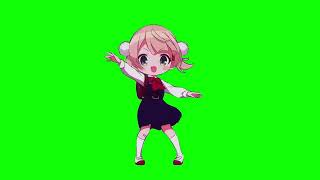 Loli Shigure Ui Dance Meme | 4K | Green Screen | 粛聖!! ロリ神レクイエム☆ / しぐれうい