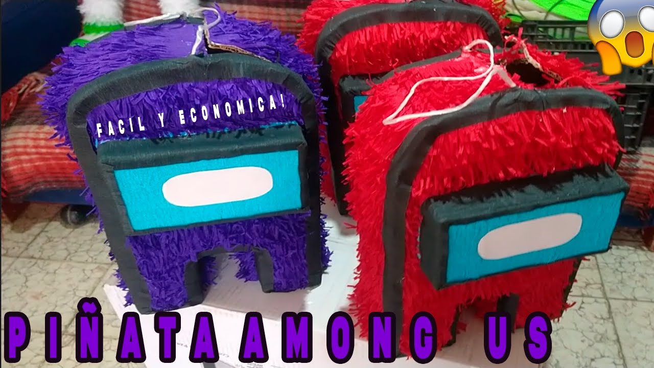 Piñata de Among Us 🔴 | Como hacerla Fácil y Rápido ✔️