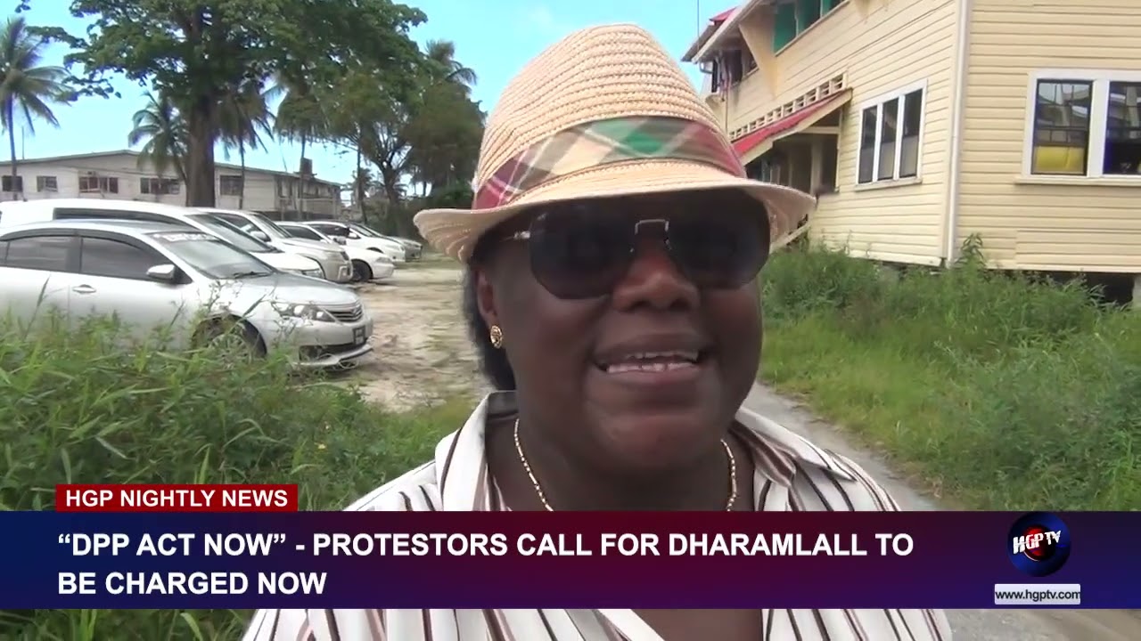“DPP ACT NOW” – PROTESTORS CALL FOR DHARAMLALL TO BE CHARGED NOW