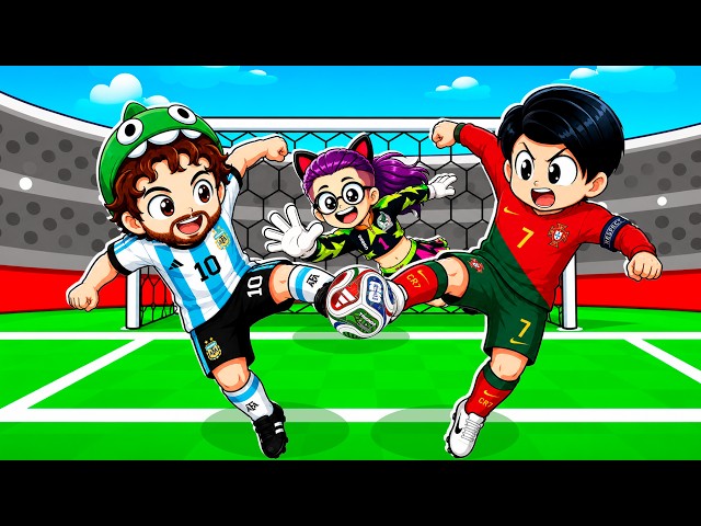 NOS CONVERTIMOS en UNA FAMILIA DE FUTBOLISTAS del MUNDIAL en ROBLOX | Karim Juega