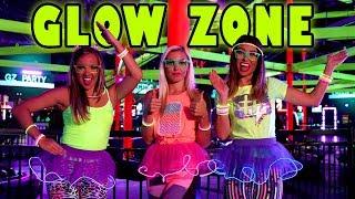 Glow in the Dark Challenge Party at GlowZone with Obstacle Course & Bumper Cars. Totally TV