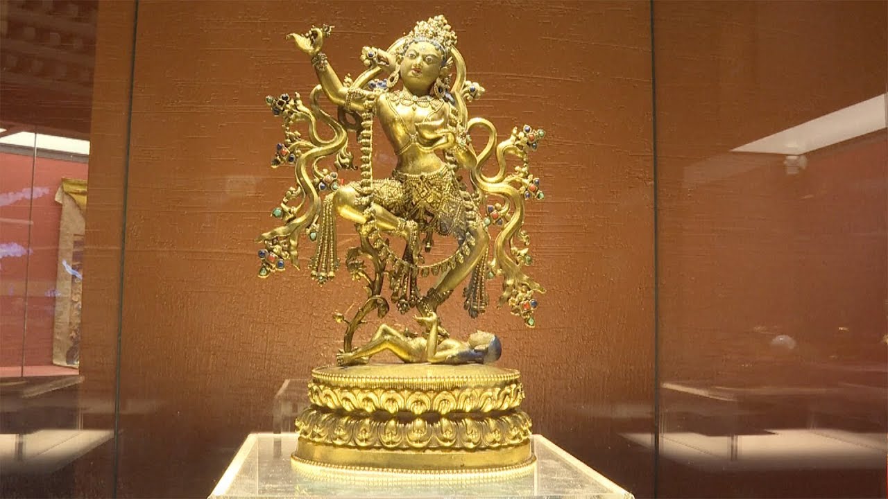 newspaper mockup Tibetan cultural relics go on show at Potala Palace