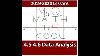 19-20 Lesson 4.5 4.6 Data Analysis (4.A, 4.B, 4.C)