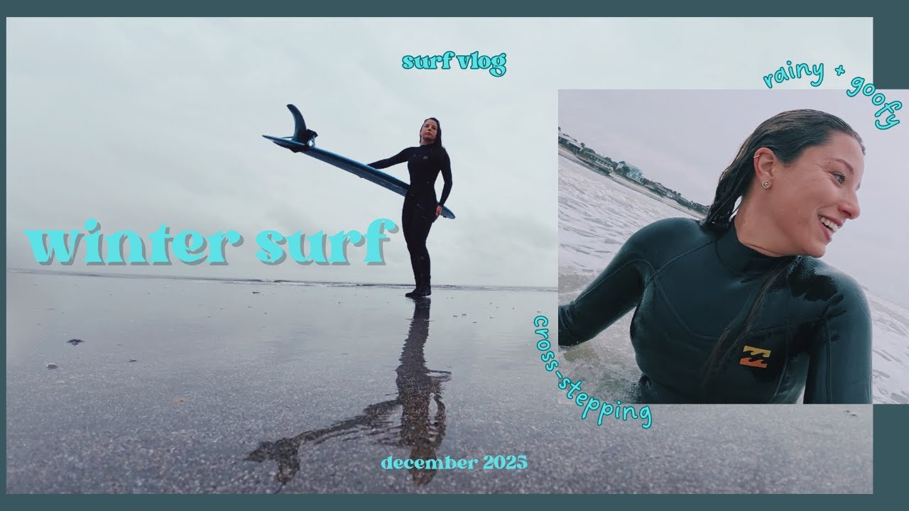 Sheiy Rainsurfing rainy surf vlog (winter doesn't stop the STOKE) - YouTube