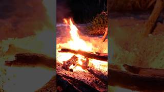 Spring fire #flyfishingadventures #camping #firecamp #nature #outdoors #bushcraft #cinematicnature