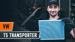 Cum se înlocuiește filtru polen pe VW T5 TRANSPORTER Van [TUTORIAL AUTODOC]
