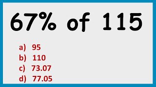 67% of 115 | MATH WORD PROBLEM