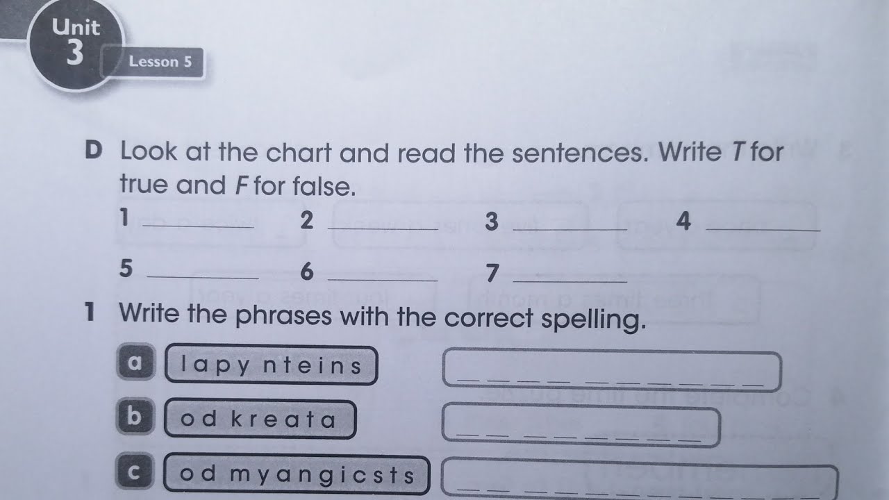 نشاط إنكليزي خامس إبتدائي صفحة 44-45/المنهج الجديد 2025-2026