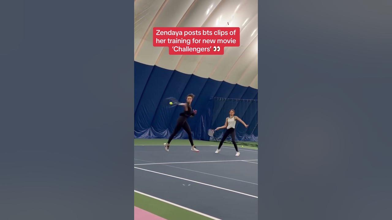 Zendaya playing TENNIS for her new film 'Challengers'?! 🎾 - YouTube