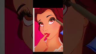 Glowup Belle #glowup #shortswithzita #transformation #art #disney #artist #digitalart #shorts