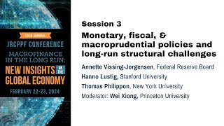 Session 3: Monetary, fiscal, and macroprudential policies and long-run structural challenges