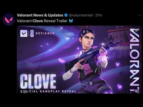 “Official” Valorant Clove Reveal Trailer 🦋 (with gameplay)
