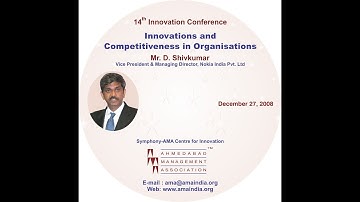 Innovation and Competitiveness in Organisations by Mr  D  Shivkumar at AMA