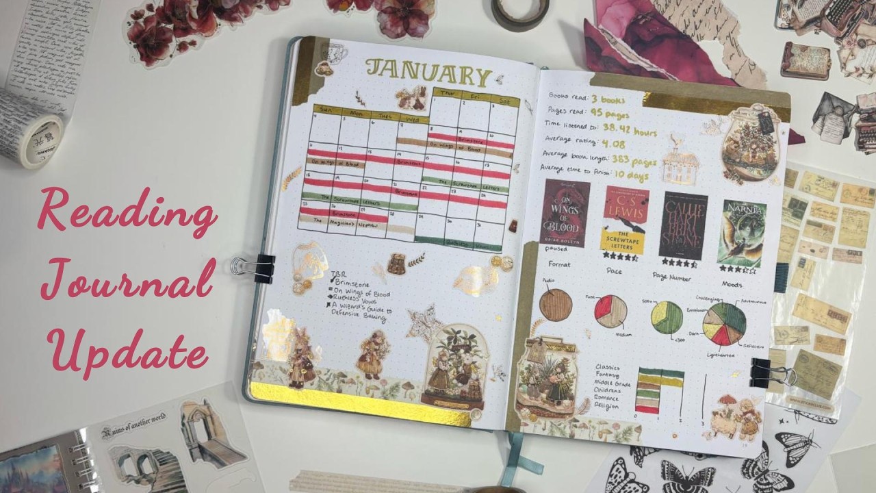 January Reading Journal Update and February Setup