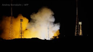 Проводы в бесконечность • Russian-US crew Soyuz MS-24 rocket to International Space Station