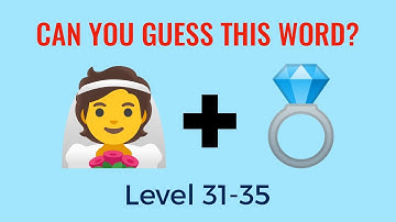 Only Genius can Guess the word from Emoji - Level 31, 32, 33, 34, 35