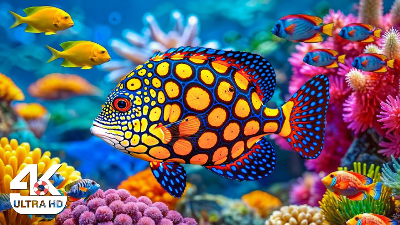 Amazing 4K Ocean World – Discover Tropical Fish 🐟 and Stunning Coral Reefs with Calm Music