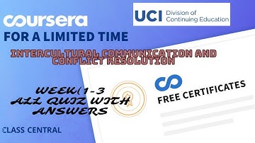 Intercultural Communication and Conflict Resolution, week (1-3) All Quiz Answers with Assignments.