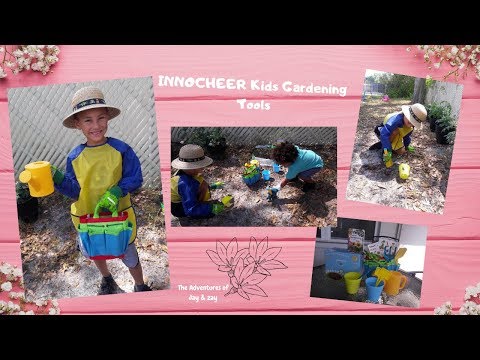 INNOCHEER Kids Gardening Tools Unbox & Review by Taylor Almendinger