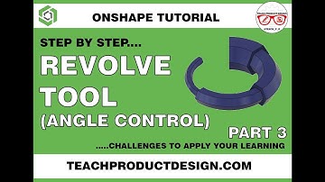 Onshape Tutorial. How to create and control the REVOLVE feature. Step by step guide.