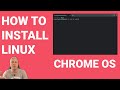 How to install linux on chrome os