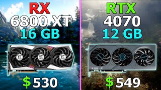 AMD RX 6800 XT vs Nvidia RTX 4070 - Test in 10 Games / 1440p