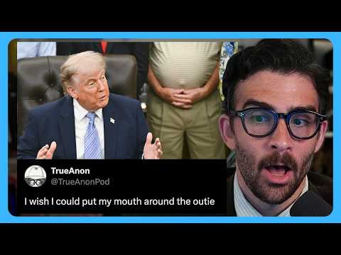 HASAN reacts to man's MASSIVE belly button behind TRUMP | Racist Against Scandinavians | HasanDaily