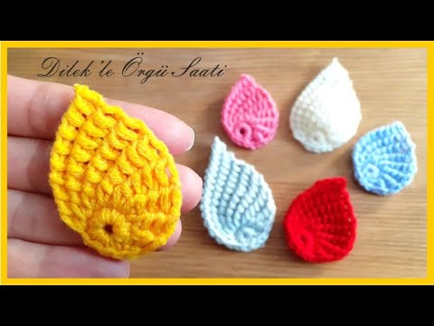 Tığ Örgü Yaprak Yapımı /Crochet Knit Leaf Pattern