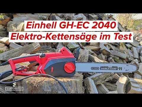 Testing Einhell electric chainsaw GH-EC 2040! 