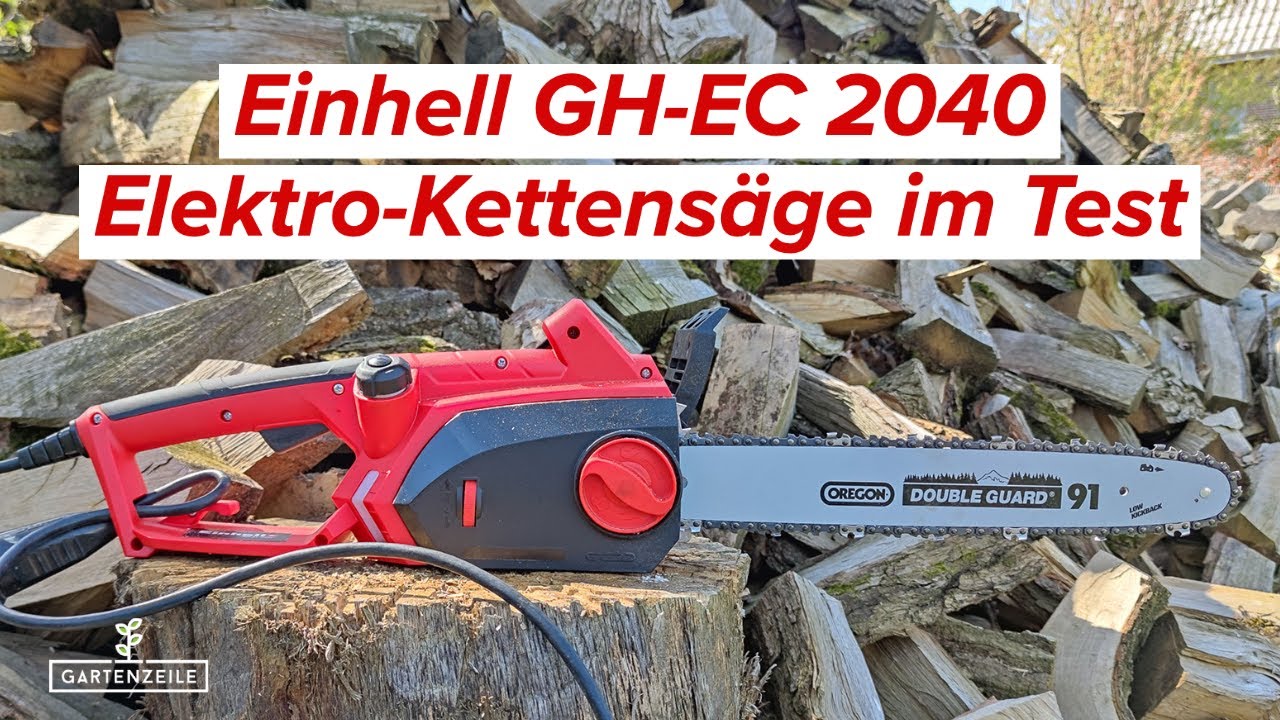 Testing Einhell electric chainsaw GH-EC 2040! 