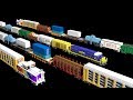 3d freight train cars  railway vehicles  trains  the kids picture show fun  educational