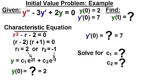 Differential Equation - 2nd Order (30 of 54) Initial Value Problem