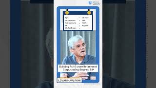 How to build a Retirement Corpus of Rs 16 crore using step-up SIP #varsity #zerodha #shorts #money