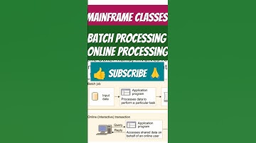 difference between Batch Processing & online processing