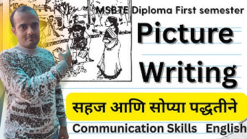 picture writing , communication skills english, diploma first year semester  , imp Topic question
