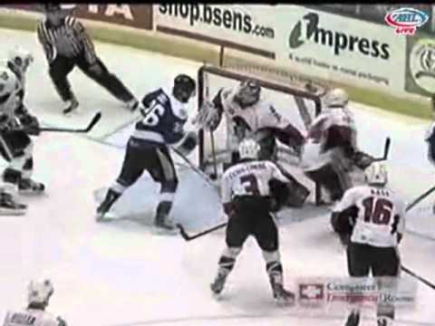 Eric Tangradi vs. Colin Greening Nov 25, 2010