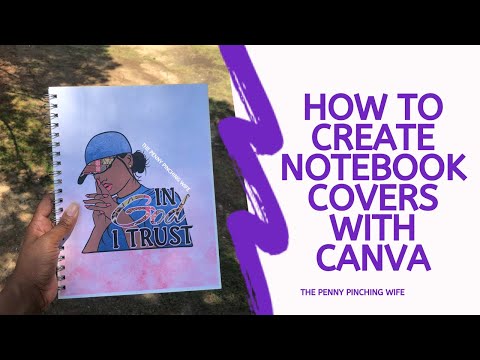 Wie ein Notebook Abdeckung mit Canva erstellen