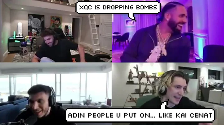 Drake Started Laughing after xQc said Adin Ross Made Kai Cenat