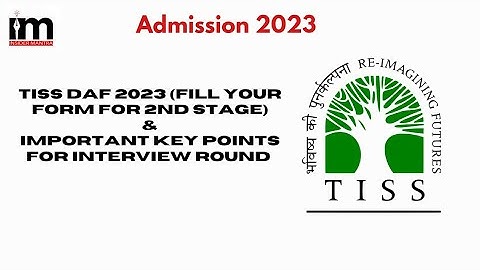 TISS DAF 2023! important key point for your interview preparation @insidermantra