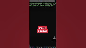 mode() in Laravel #laravel  #webdevelopment #development #tricks #tips #laraveldevelopment #code