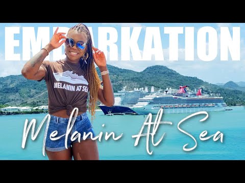 EMBARKATION DAY WITH MELANIN AT SEA! Day 1| Carnival Mardi Gras 2022