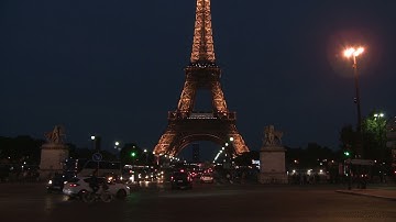 Tour Eiffel At Night Video Background, Free Footage, No Copyright, Animations, Stock Footage