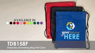 Everyday Drawstring Bag Full Color | TDB158F