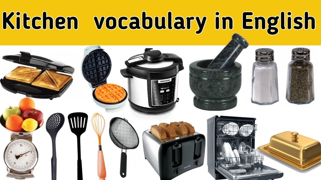 Learn English Kitchen vocabulary englishvocabulary YouTube